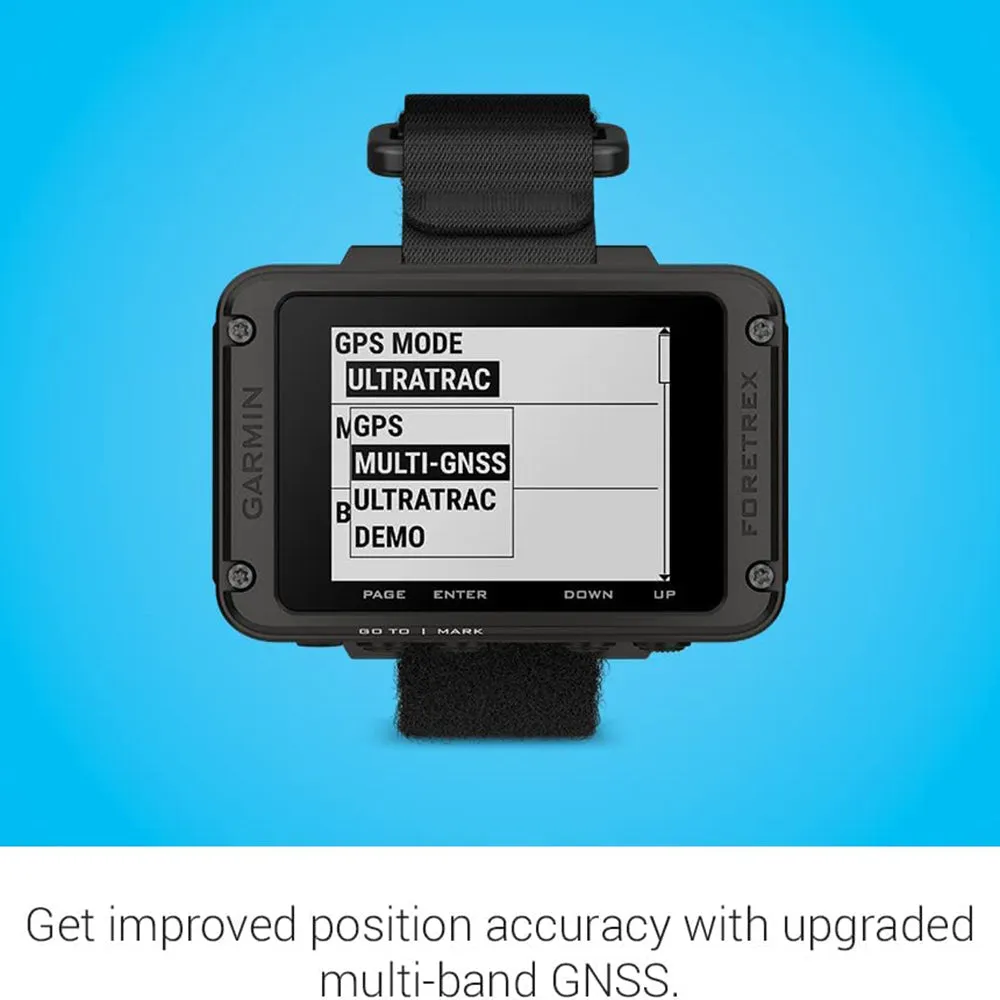 Garmin Foretrex 801 Upgraded Multi-Band GNSS Longer Battery Life Wrist-Mounted GPS Navigation - 010-02759-00