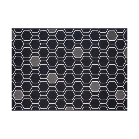 GEO BLACK 5' x 7' RUG