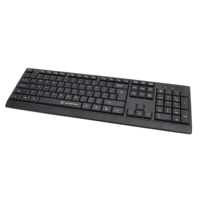 GoFreetech Wireless Keyboard / Mouse Combo - Black