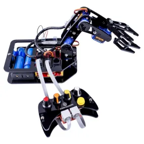 Hamilton Buhl STEAM Robo-Arm Kit for Arduino - Programmable 4-Axis Robot Arm