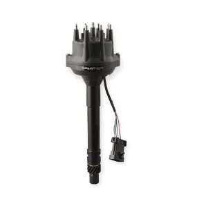 Holley EFI Distributor - Dual Sync - Hall Effect - HEI Style Terminal - Black - Chevy V8