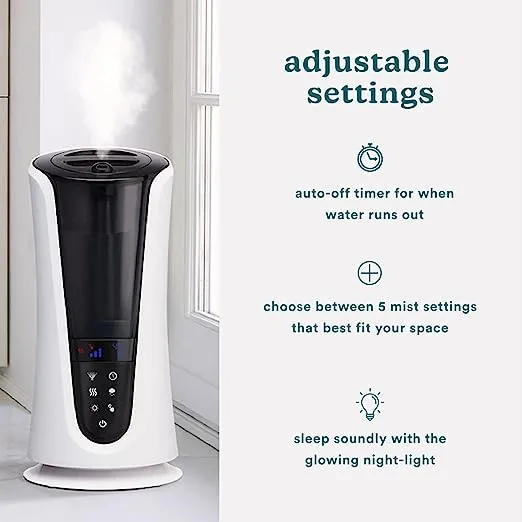 Homedics TotalComfort Deluxe Warm & Cool Mist Ultrasonic Humidifier