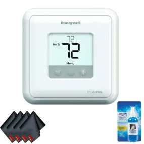 Honeywell TH4110U2005/U T4 Pro Program Mable Thermostat (White) Bundle