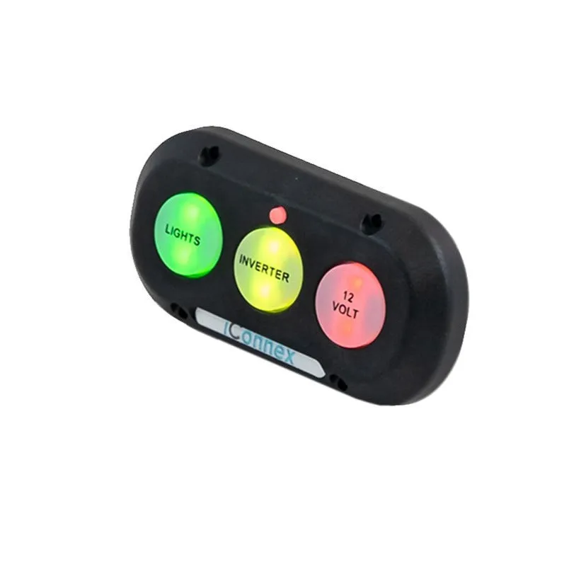 iConnex Switch Keypad CAN 3-way Grey 2 Metre