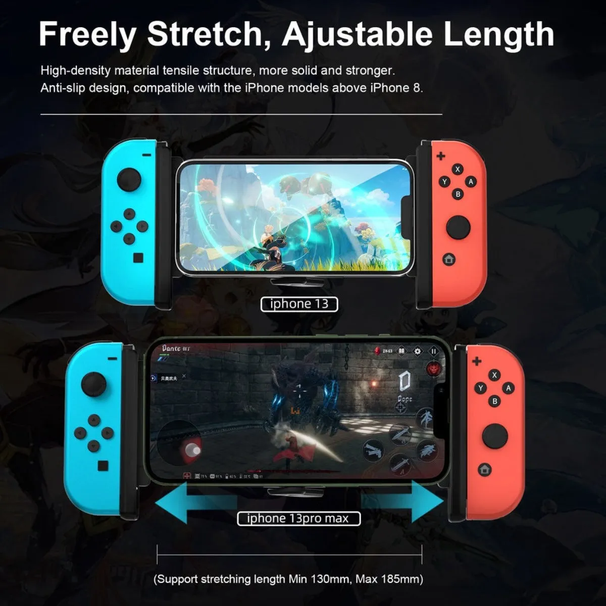 IINE JoyCon Adapter Adjustable Mount for IPhone