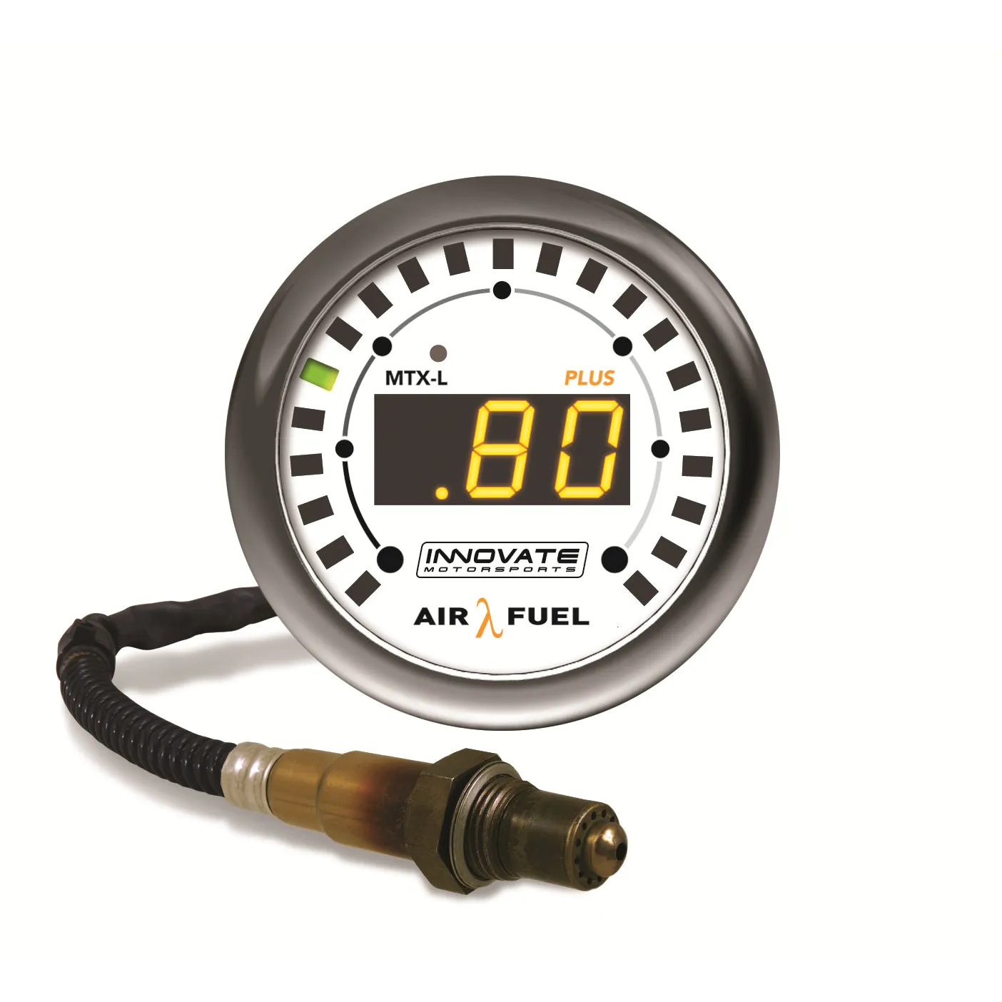 Innovate Motorsports MTX-L - Wideband Digital Air-Fuel Ratio Gauge - 7.35:1-22.4:1 AFR - 2-1/16" Diameter - 8 ft Cable - White Face