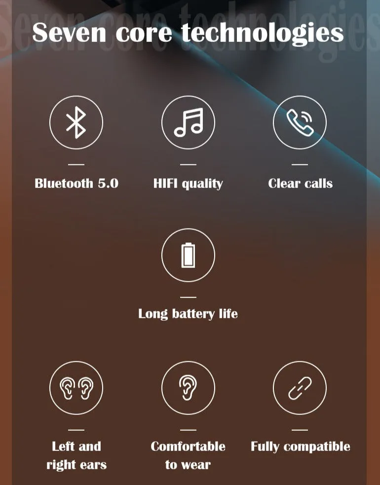 K20 Wireless Bluetooth 5.0 In-Ear HiFI Earphone