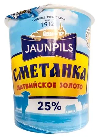 LATVIAN GOLD SOUR CREAM 25% 350G