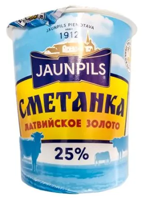 LATVIAN GOLD SOUR CREAM 25% 350G