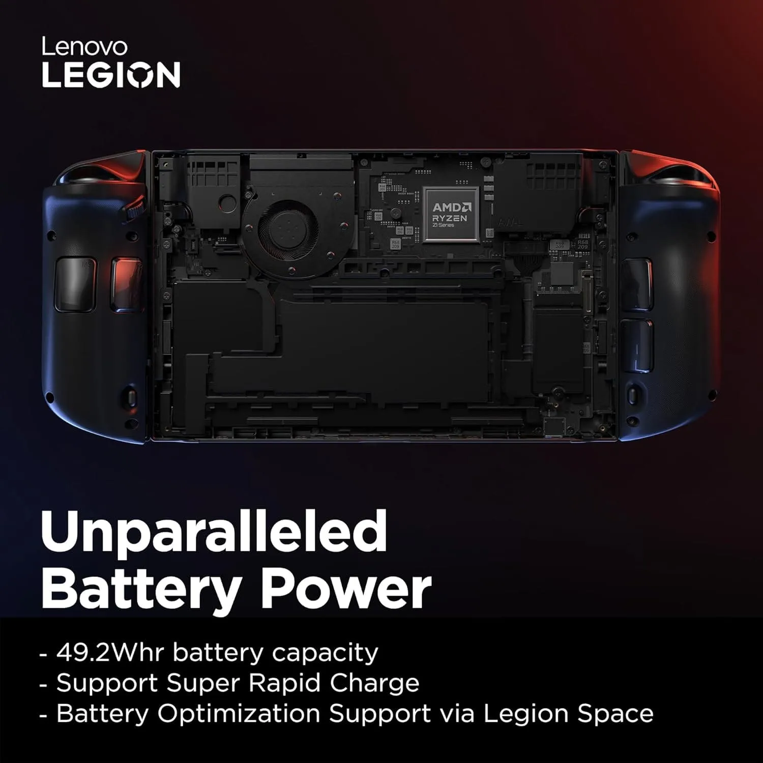 Lenovo Legion Go Handheld Gaming Console - 8.8-inch 2K Display, AMD Ryzen Z1 Extreme, 16GB RAM, 512GB SSD, Windows 11 Home