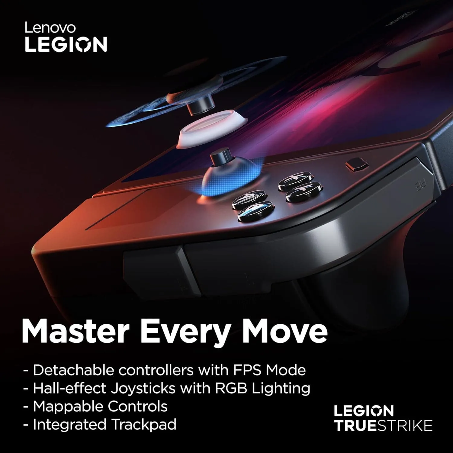 Lenovo Legion Go Handheld Gaming Console - 8.8-inch 2K Display, AMD Ryzen Z1 Extreme, 16GB RAM, 512GB SSD, Windows 11 Home