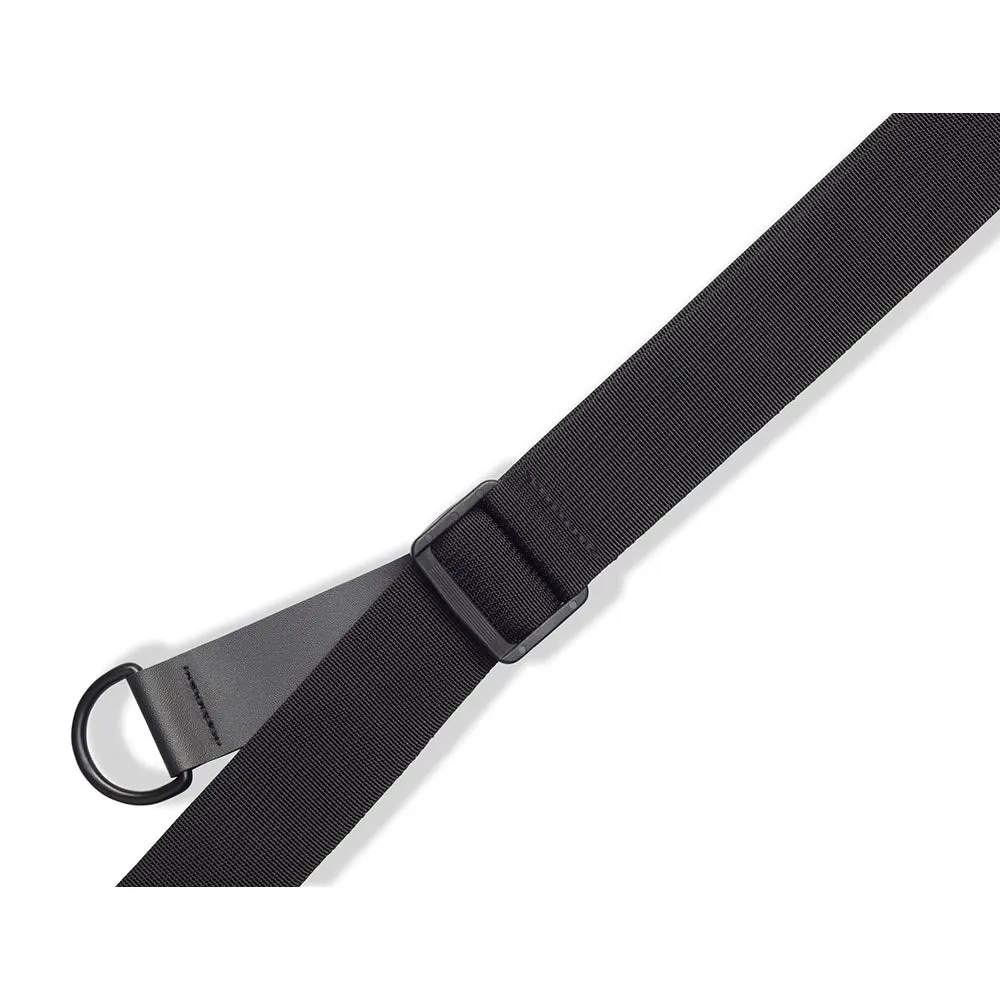 Levys 2.5 Inch Right Height Ergonomic Padded Ripchord Guitar Strap Black
