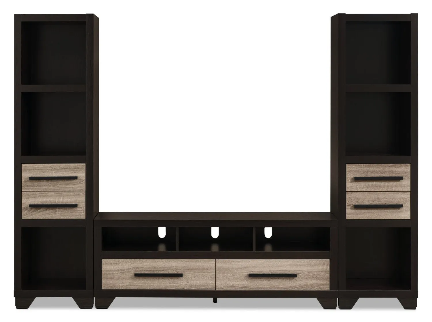 Maldon 3-Piece Entertainment Centre with 60" TV Opening - Rustic