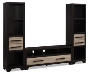 Maldon 3-Piece Entertainment Centre with 60" TV Opening - Rustic