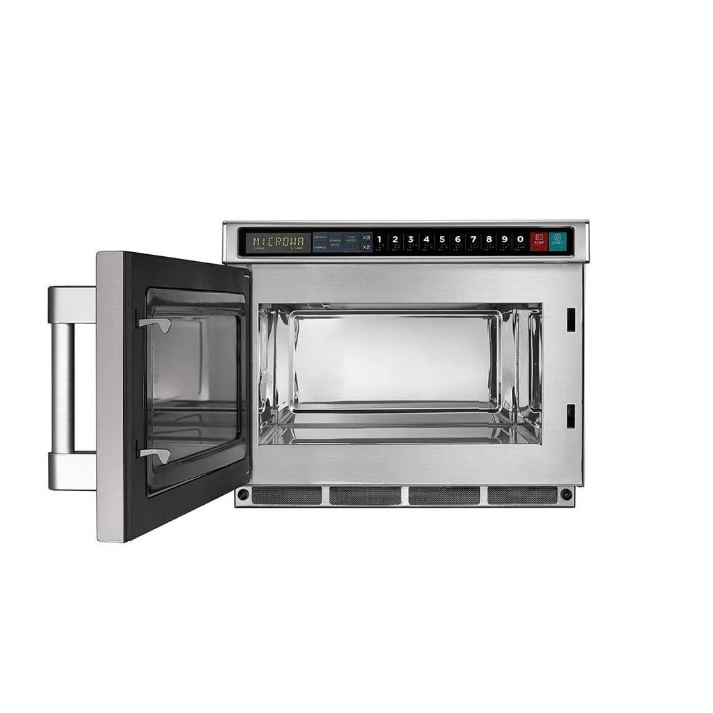 Midea 1817G1A 16.5"  Commercial Microwave Oven with Touch Control Pad, Stainless Steel, 208v/1ph, 1800W, 0.6 cu. ft.