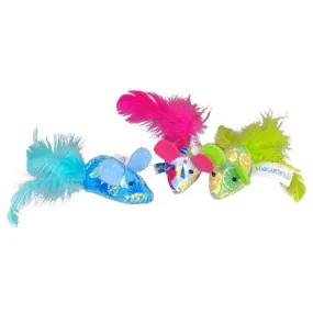 Multipet Margaritaville Assorted Mice Cat Toy 1 pk
