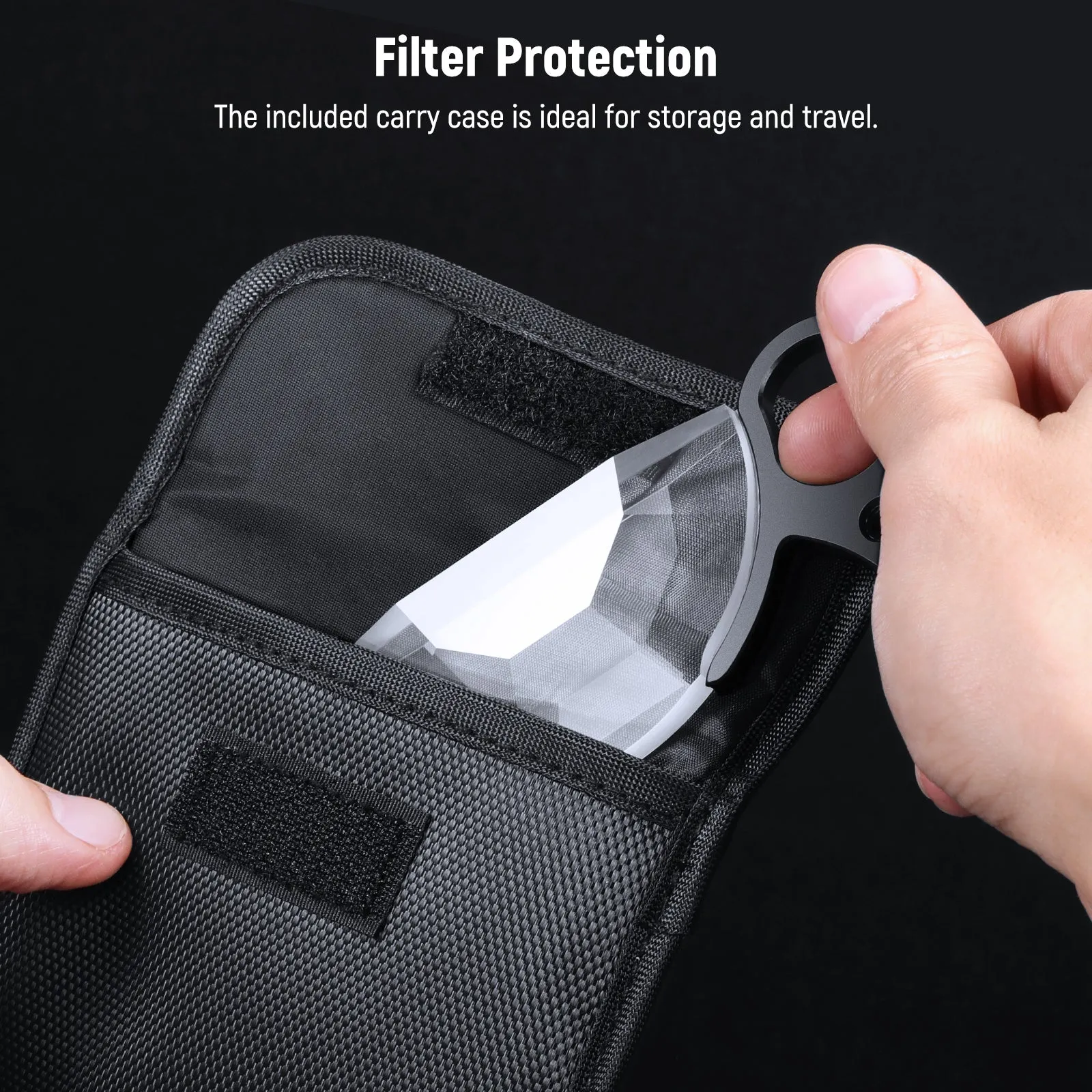 NEEWER FL-E7 79mm Half Moon Kaleidoscope Prism Lens Filter
