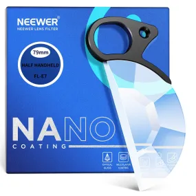 NEEWER FL-E7 79mm Half Moon Kaleidoscope Prism Lens Filter