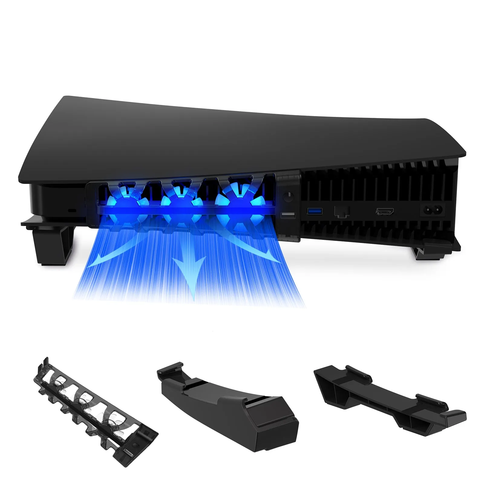 NexiGo PS5 Horizontal Stand with Cooling Fan