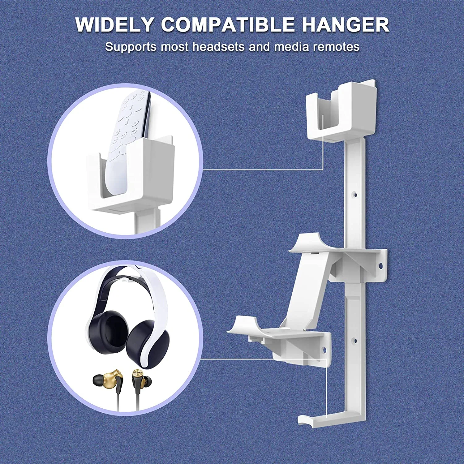 NexiGo PS5 Wall Mount Set with RGB LED Light