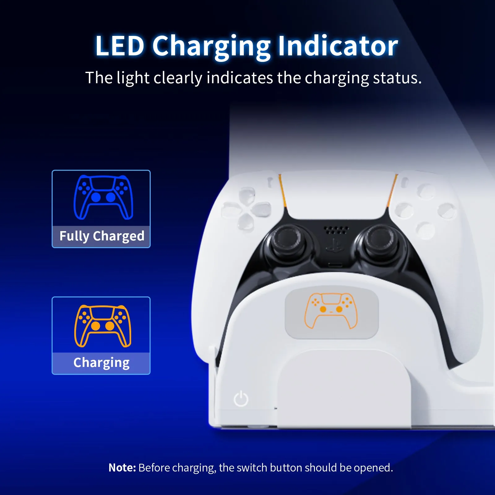 NexiGo PS5 Wall Mount with Controller Charger
