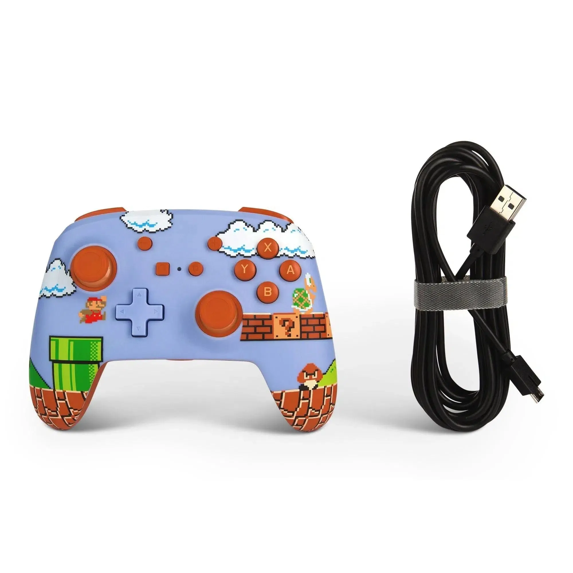 Nintendo Switch Wired Controller (Super Mario Bros. Version) - PowerA - Enhanced Edition