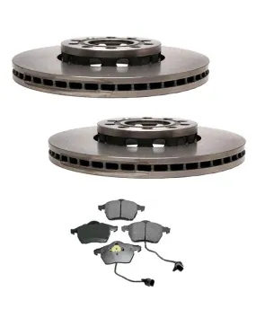 Passat A4 A4 Quattro 288MM Front (2) Brake Rotors & Ceramic Pads 34055 CD840