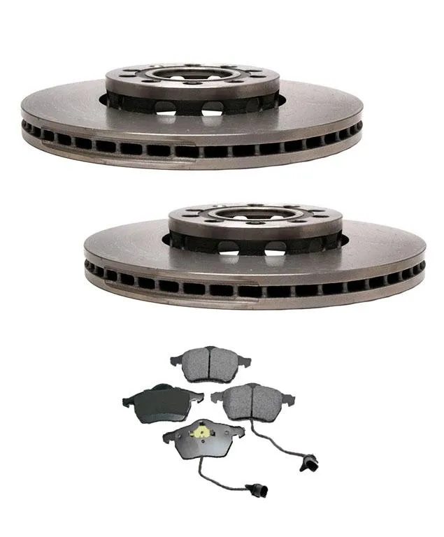 Passat A4 A4 Quattro 288MM Front (2) Brake Rotors & Ceramic Pads 34055 CD840