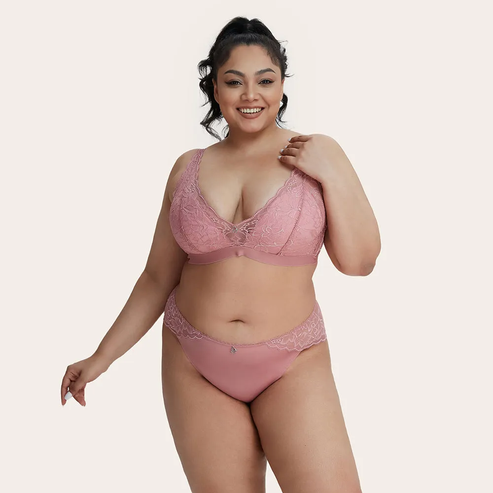 PEARL Plus Lace Wireless Plunge Bra