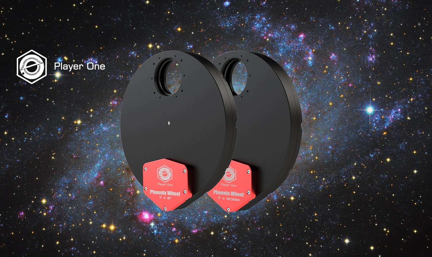 Player One Astronomy Phoenix Filter Wheel 7x50mm
