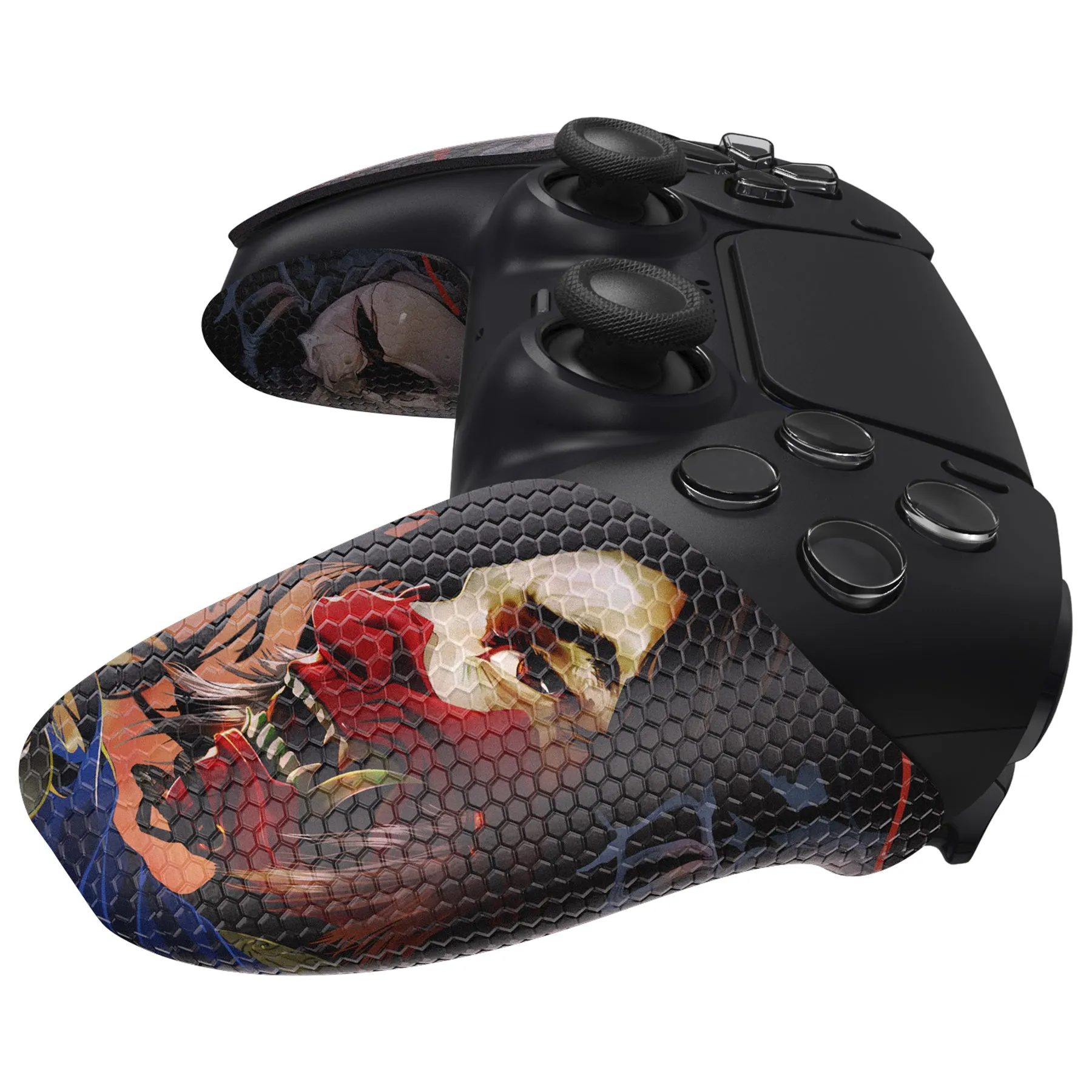 PlayVital Ghost of Samurai Anti-Skid Sweat-Absorbent Controller Grip for PS5 Controller - PFPJ134