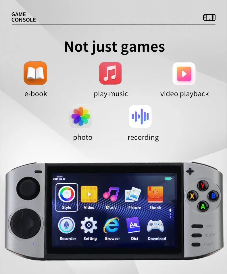 Portable Retro Double Handheld Video Game Console Q-Gs7