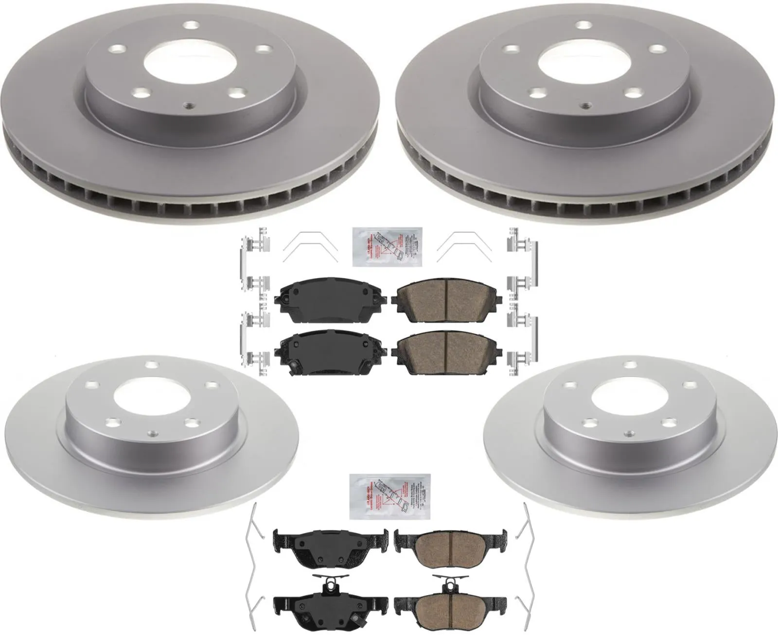 Premium Disc Brake Rotors Brake Pads Sensors For BMW 525i Manual Transmission