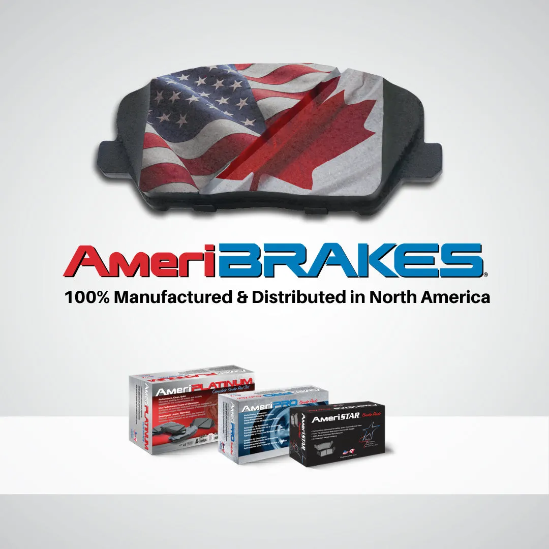 Premium Front Rear Disc Brake Pads Sensors for Mini Cooper Base 2009-2010
