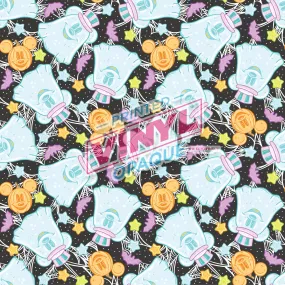 Printed Vinyl - Haunted Ghost Mice