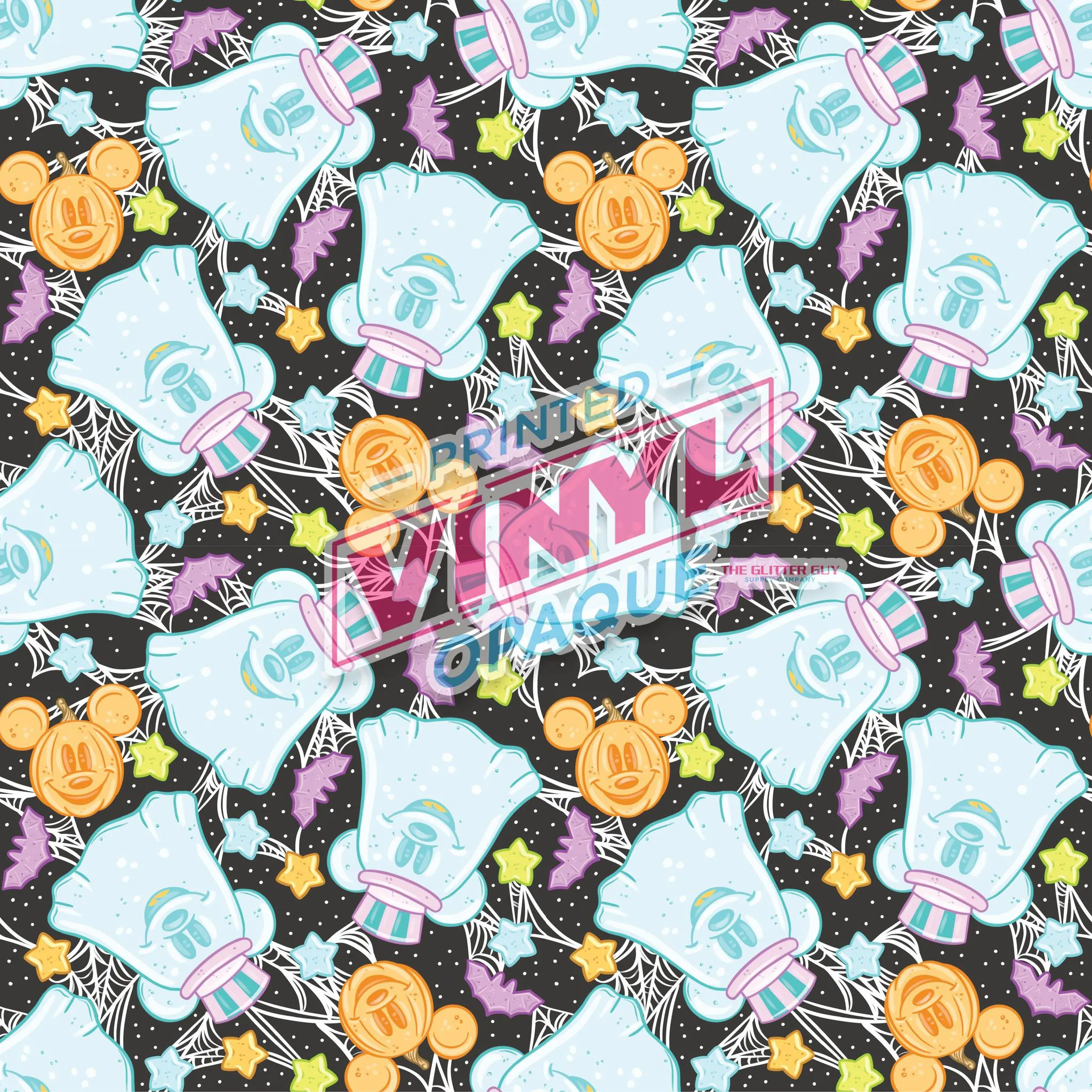 Printed Vinyl - Haunted Ghost Mice