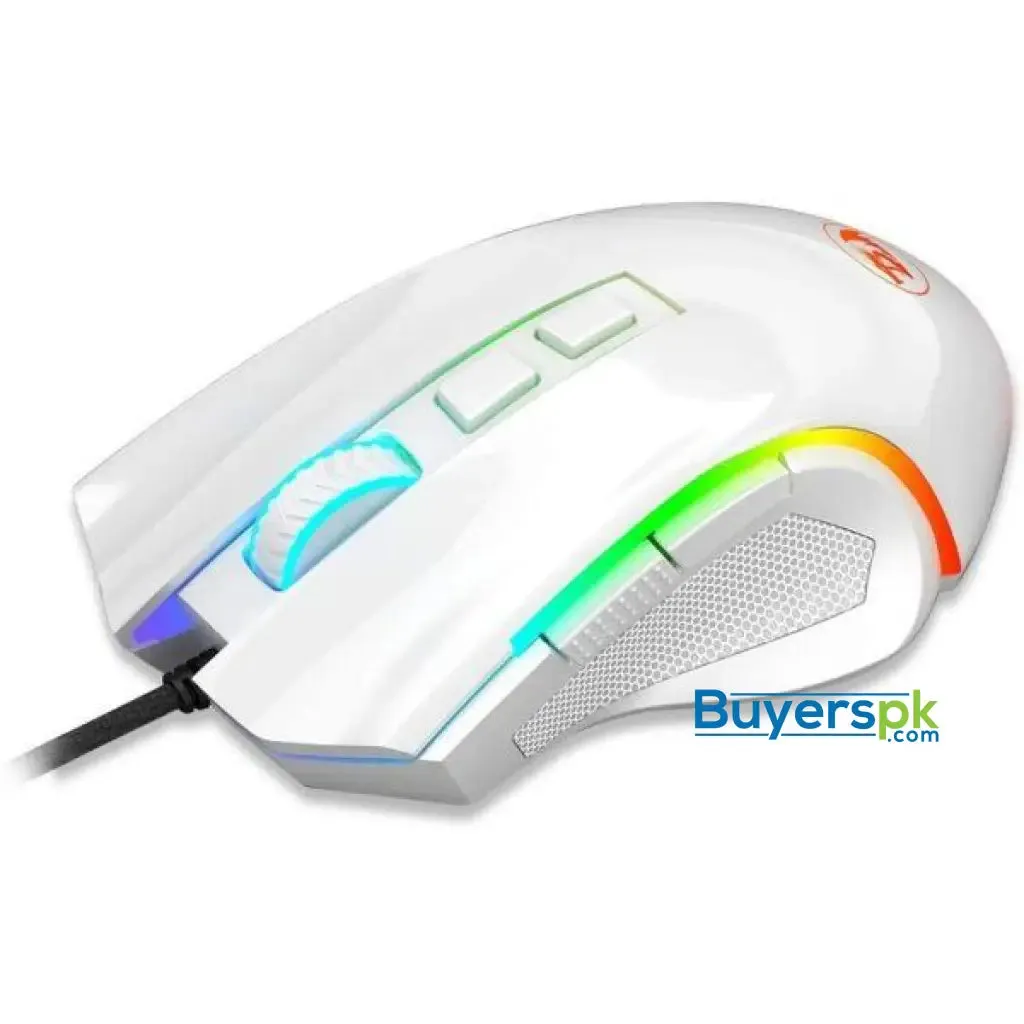 Redragon M607w Griffin 7200 Dpi Rgb Gaming Mouse – White