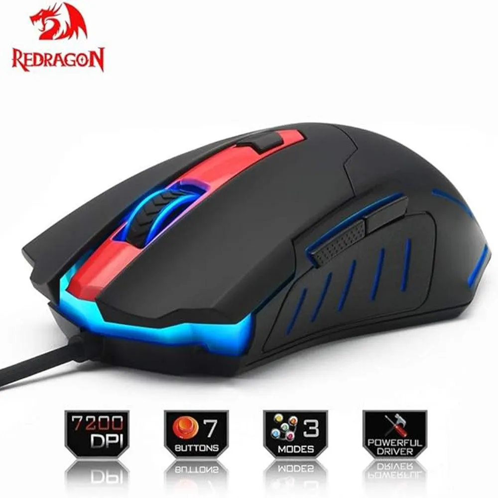 Redragon Pegasus M705 Wired Rainbow Gaming Mouse 7200Dpi