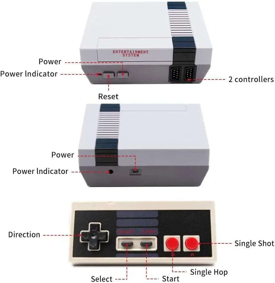 Retro Inspired Game Console 620 Games Loaded -Retro Game Console