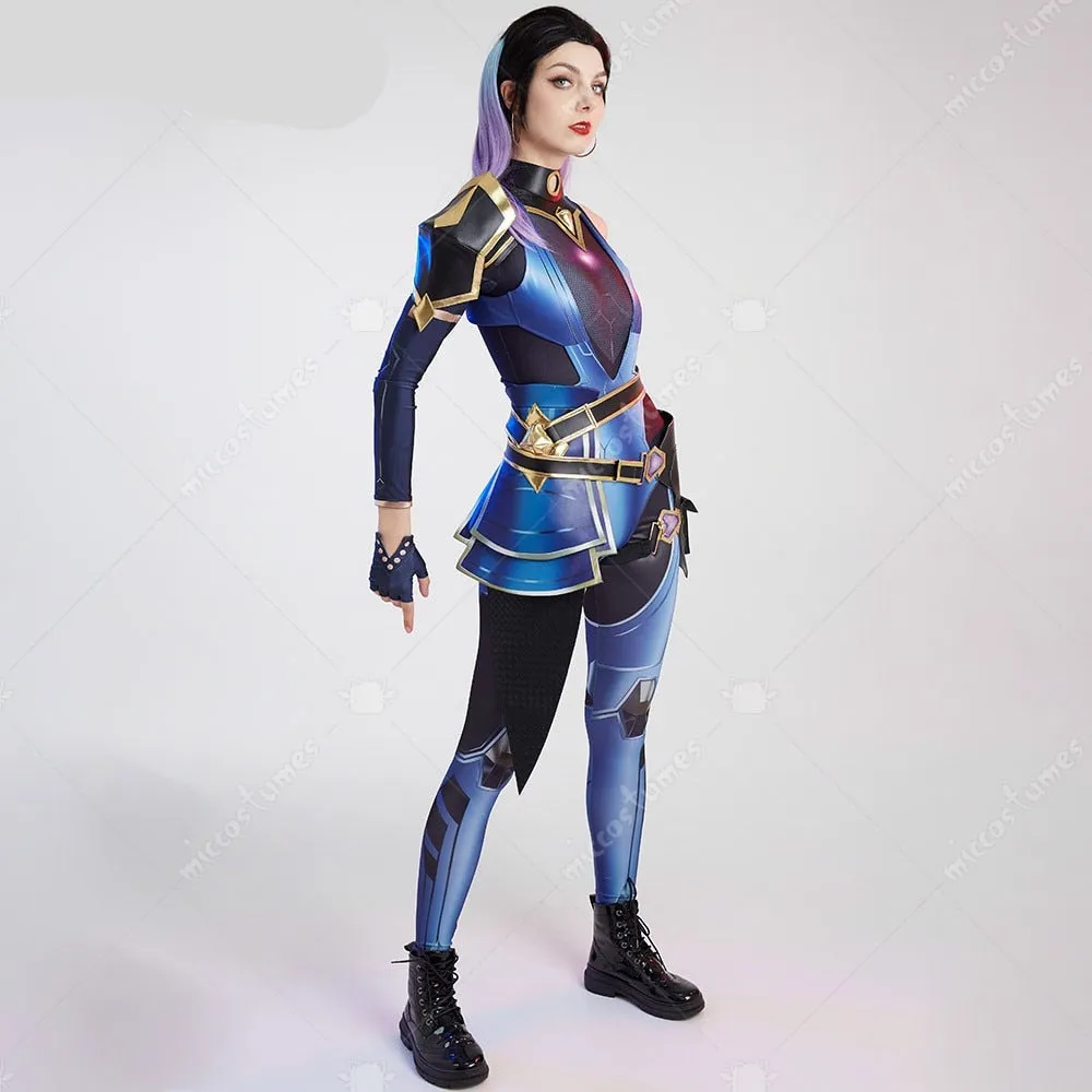 Reyna Bodysuit Cosplay Costume with Pants and Earrings