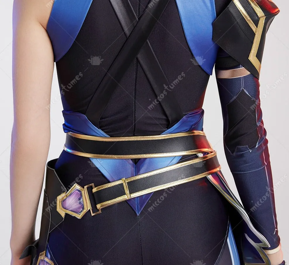 Reyna Bodysuit Cosplay Costume with Pants and Earrings