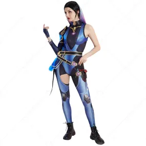 Reyna Bodysuit Cosplay Costume with Pants and Earrings
