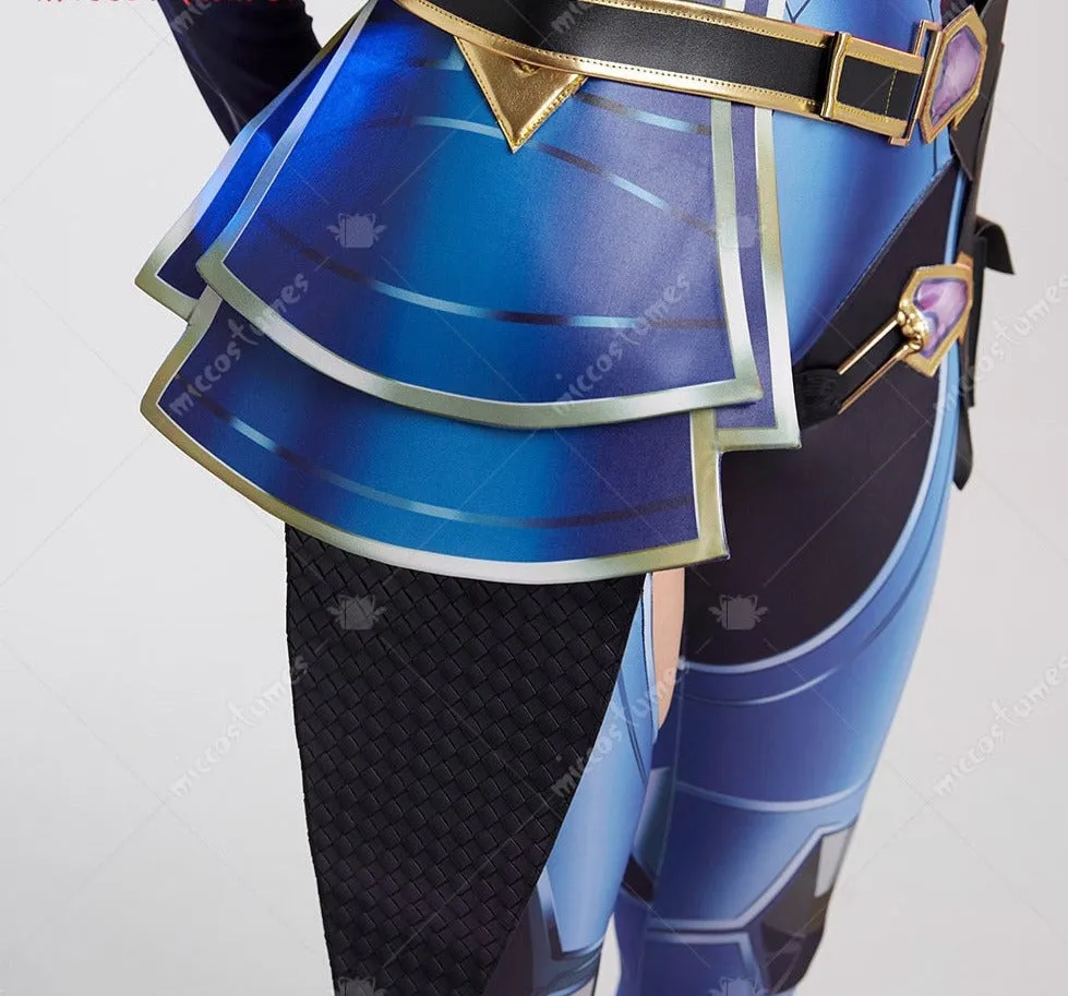 Reyna Bodysuit Cosplay Costume with Pants and Earrings