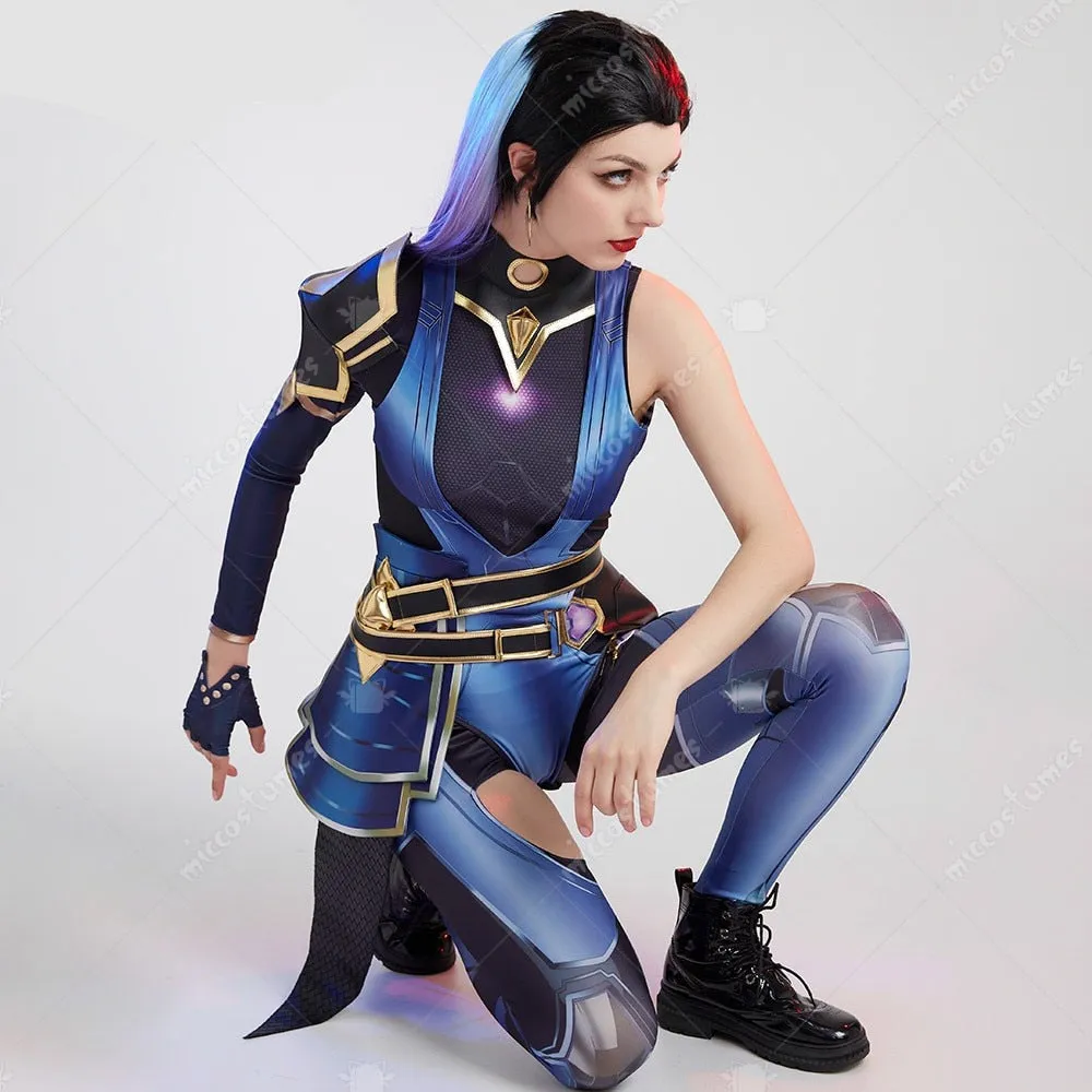 Reyna Bodysuit Cosplay Costume with Pants and Earrings