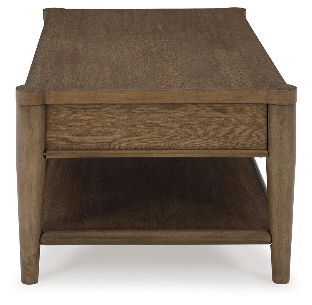 Roanhowe Coffee Table with 1 End Table in Brown