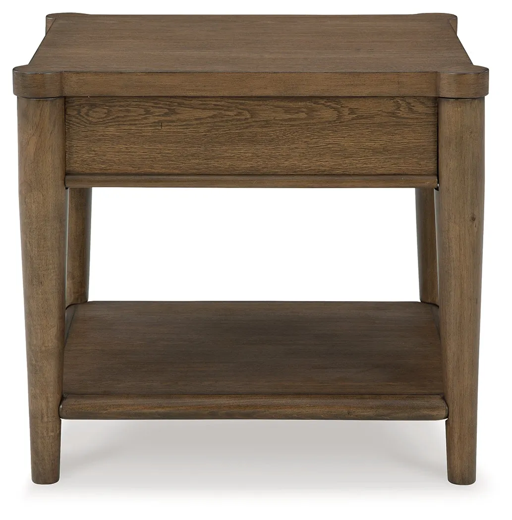 Roanhowe Coffee Table with 1 End Table in Brown
