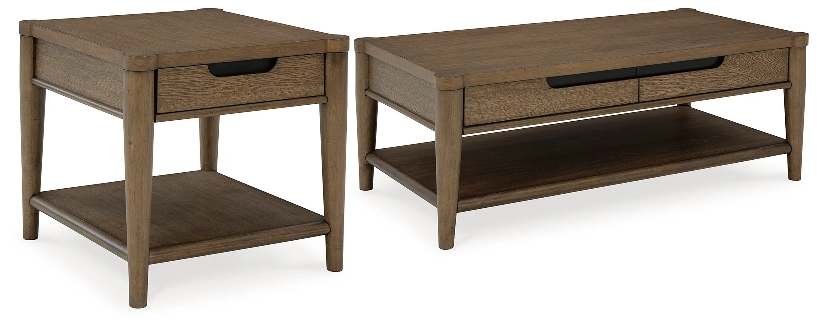 Roanhowe Coffee Table with 1 End Table in Brown