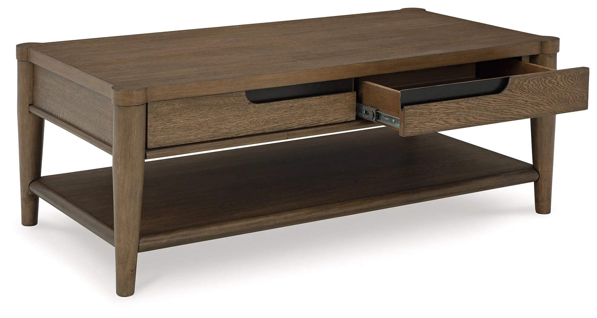 Roanhowe Coffee Table with 1 End Table in Brown