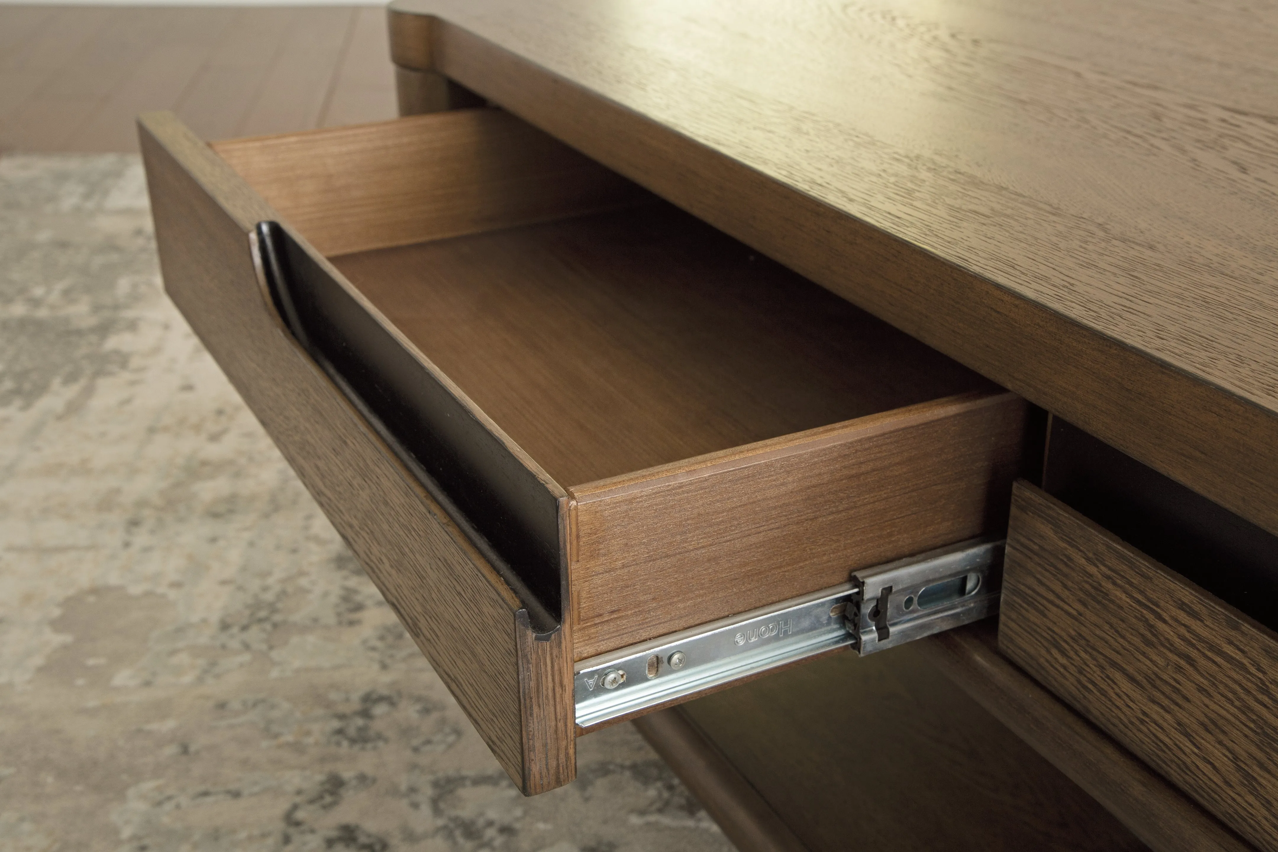Roanhowe Coffee Table with 1 End Table in Brown
