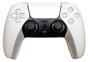 Silicone Grip Covers For PS5 Controller Skin - Clear White Sox